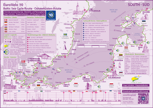 EuroVelo 10 • overview und planning map / Übersichts- und Planungskarte EuroVelo 10