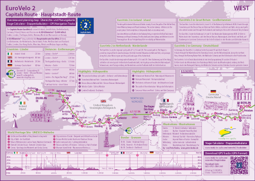 EuroVelo 2 • overview und planning map / Übersichts- und Planungskarte EuroVelo 2