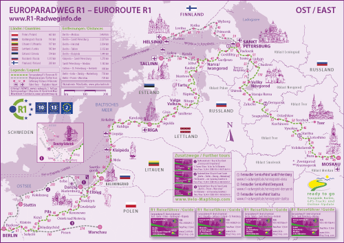 EuroVelo 2 • overview und planning map / Übersichts- und Planungskarte EuroVelo 2